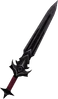 Black longsword detail