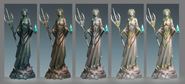 Concept art of Seren god statue