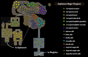 Sophanem Slayer Dungeon map