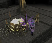 Idria teleports the adventurer.