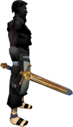 A player with the Solstice blade equipped