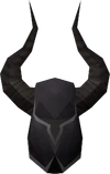 Black full helm detail