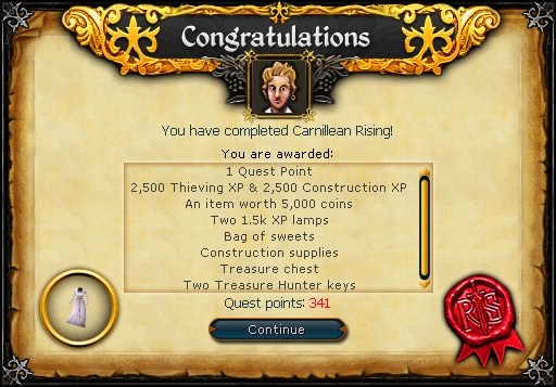 Carnillean Rising reward