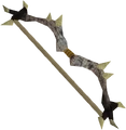 A white dark bow