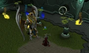 Fighting Kree'arra during the 