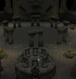 All eight dolmens placed onto the table