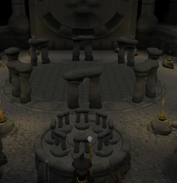 All 8 dolmens in place