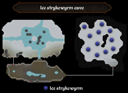 Ice strykewyrm cave map