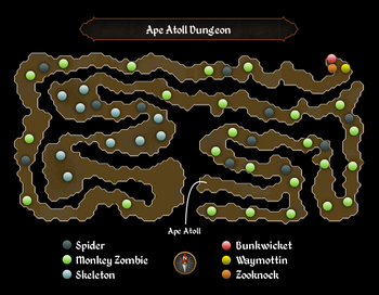 Ape Atoll Dungeon map
