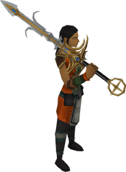 Saradomin godsword equipped