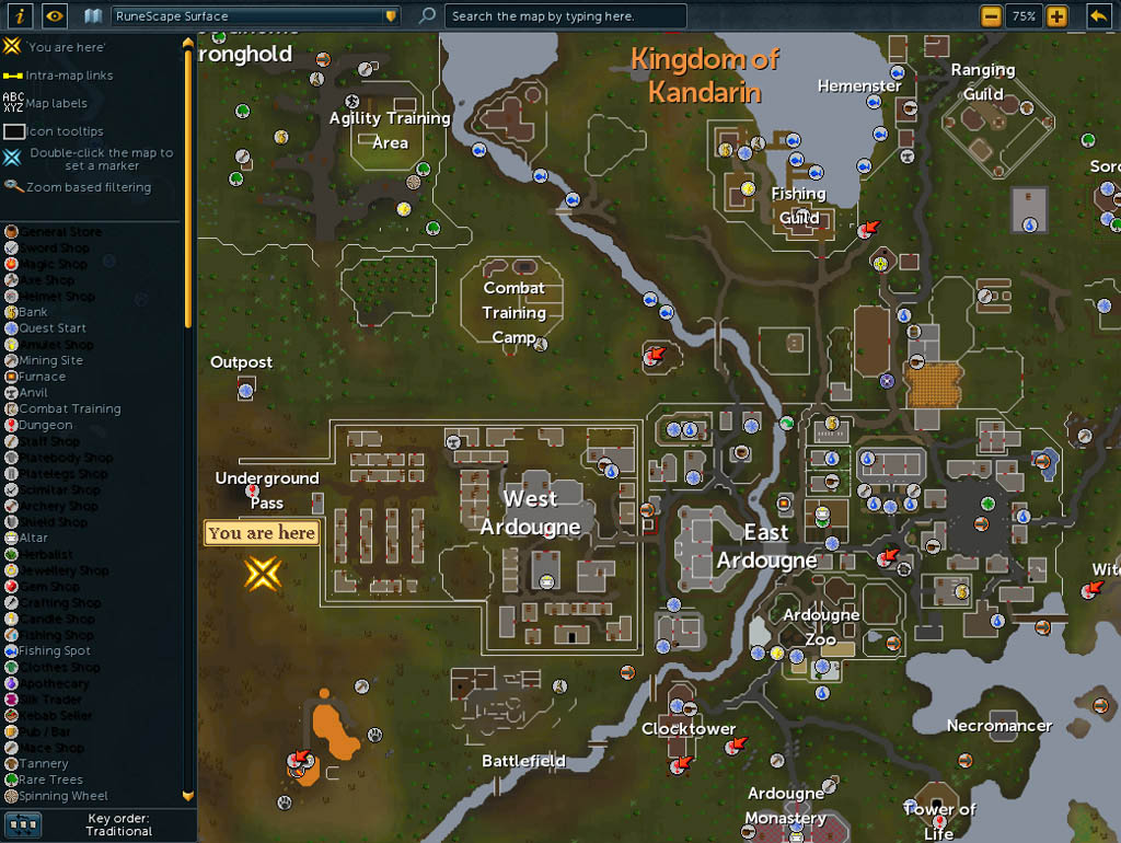 Runescape World Map Map