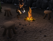 The perpetual fire in use.