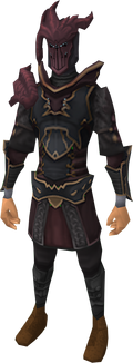 A player wearing the Anima Core of Zamorak