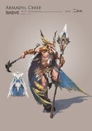 Concept art of a Armadylian bandit.