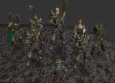 The heroes ready to battle lucien