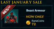 The Last January Sale as it appeared in the lobby on 31 January 2015