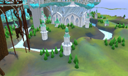 The bottom of the crater Prifddinas is situated over.