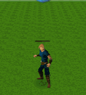 A player using the Metamorphosis ability.