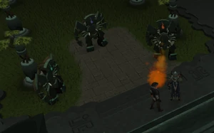 Orlando is killed by a blast of fire.