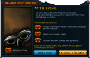 Thieving popup