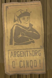 Argenthorg's campaign poster.