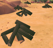 Mazcab driftwood piles