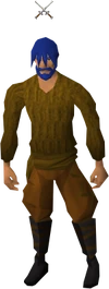 A player who has enabled multi-way combat in the Wilderness