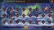 The Advent Calendar interface