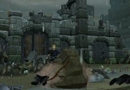 Ozan is crushed by a rock and unable to help you defeat Morningstar.