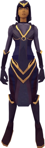 The House Drakan outfit on a female player