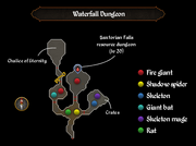 Waterfall Dungeon map