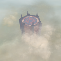 Dominion Tower visible from the Clan Citadel.