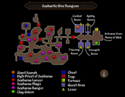 Scabarite Hive dungeon map