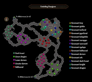 Forinthry Dungeon map