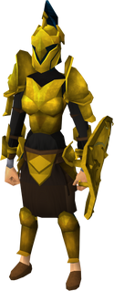 Gilded armour set (sk) equipped