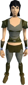 Frog-leather armour (female) equipped