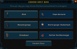 Boss Selection