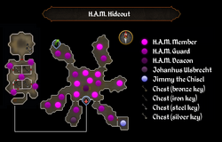 H.A.M. Hideout map