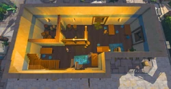 The Golden Scarab Inn interior