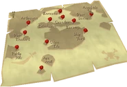 A basic map of central Gielinor, including Entrana.