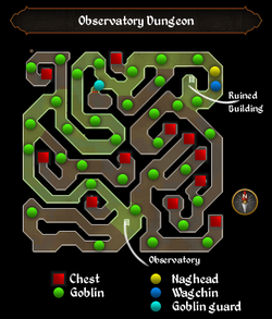 Observatory Dungeon map