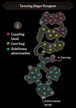 Taverley Slayer Dungeon map