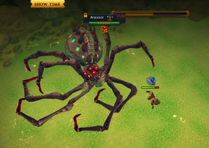 Araxxor's swipe attack