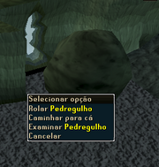 Pedregulho bloqueio