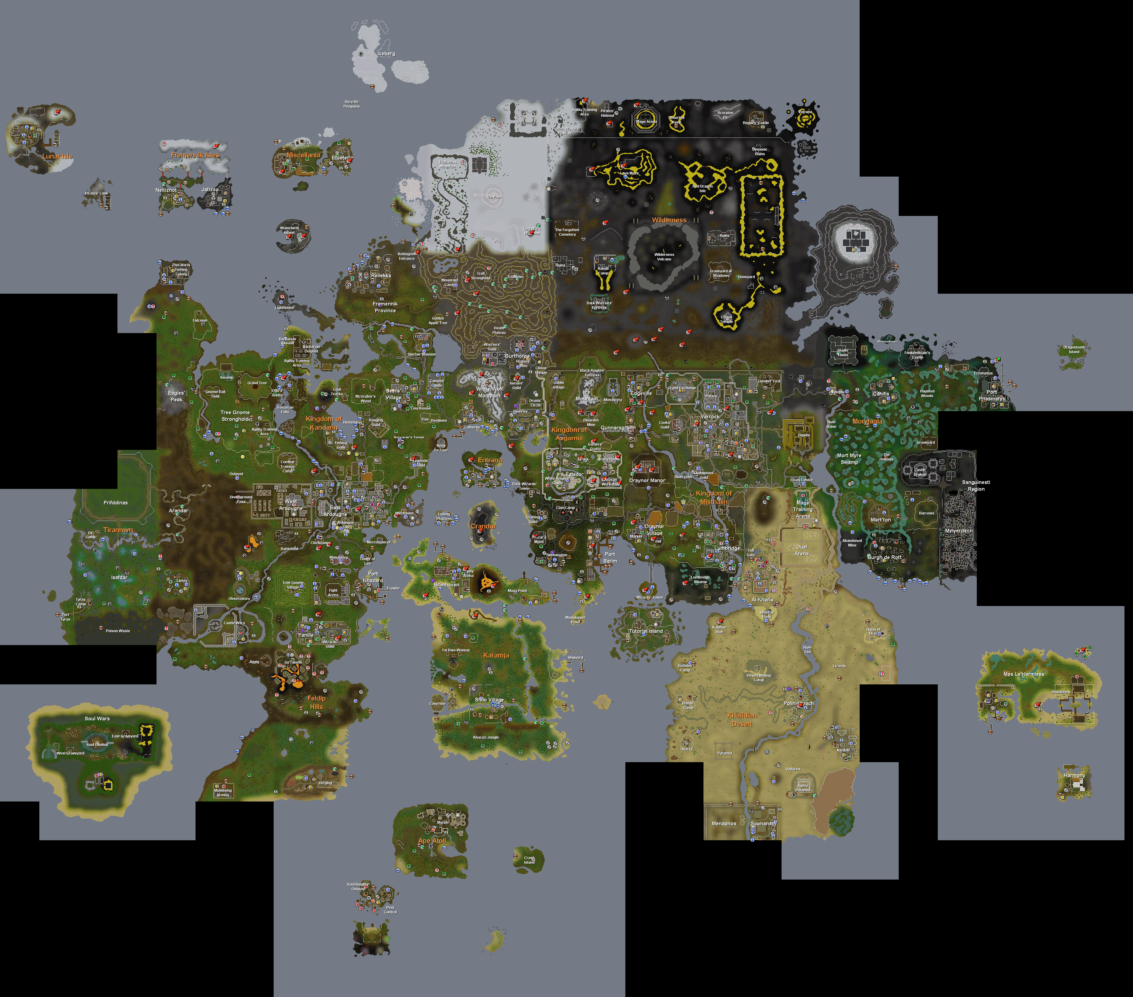 World map - OSRS Wiki