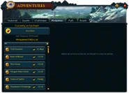 Adventures (Minigames) interface.png (336 KB) The Minigames tab