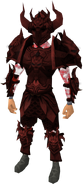 Malevolent armour set (blood) equipped