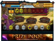 Prize Pool promotion interface.