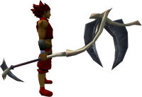 Death's Scythe equipped