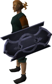 Mithril sq shield equipped